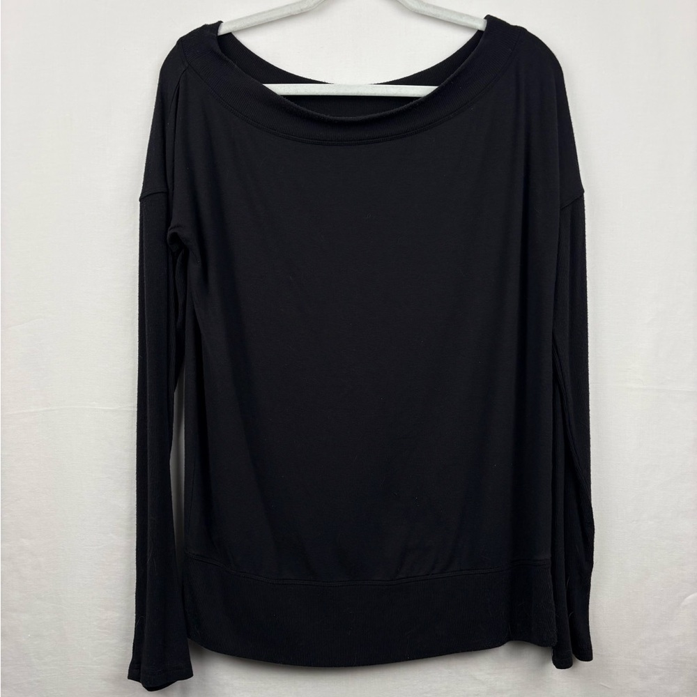 Athleta Off Shoulder Long Sleeve Top